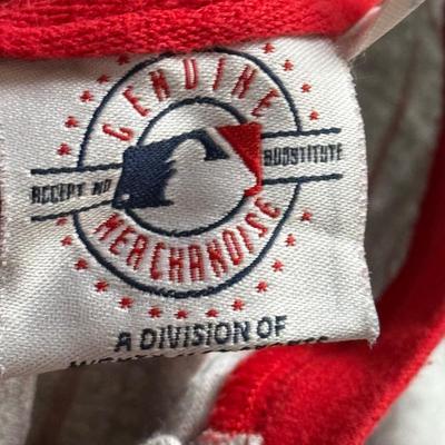 LOT 224L: MLB Philadelphia Phillies Fandom Collection: NWT Windbreaker (XL), #25 Jim Thome True Fan Jersey (L), T-Shirts, Hat & Car...