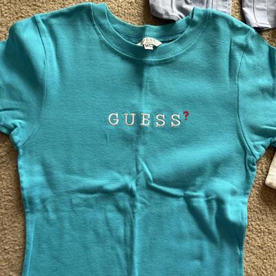 LOT 225L: Summer Y2K Fashion: Guess Jeans Shirts & Shorts
