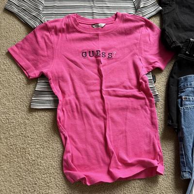 LOT 225L: Summer Y2K Fashion: Guess Jeans Shirts & Shorts