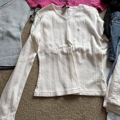 LOT 225L: Summer Y2K Fashion: Guess Jeans Shirts & Shorts
