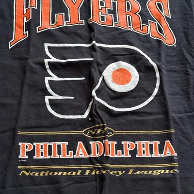LOT 228L: NHL Philadelphia Flyers Clothing: PJ Pants, Sweat Suit, Polo, Muscle Tees, NWT & More