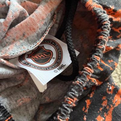 LOT 228L: NHL Philadelphia Flyers Clothing: PJ Pants, Sweat Suit, Polo, Muscle Tees, NWT & More