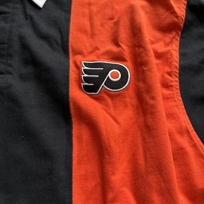LOT 228L: NHL Philadelphia Flyers Clothing: PJ Pants, Sweat Suit, Polo, Muscle Tees, NWT & More