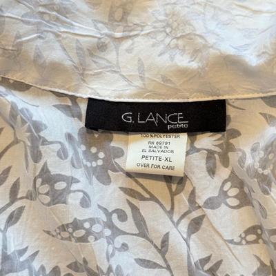 LOT 235L: NWT Ladies' Luella Collared Shirts, G. Lance Petite Sheer Shirts & Men's Route 66 Denim Button Up (Large)