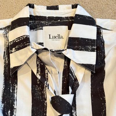 LOT 235L: NWT Ladies' Luella Collared Shirts, G. Lance Petite Sheer Shirts & Men's Route 66 Denim Button Up (Large)