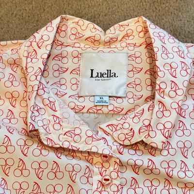 LOT 235L: NWT Ladies' Luella Collared Shirts, G. Lance Petite Sheer Shirts & Men's Route 66 Denim Button Up (Large)