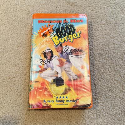 LOT 239L: 90's Nickelodeon: Signed Copy of Keenan & Kel's Good Burger on VHS w/ Books: Keenan & Kel, Alex Mack &...