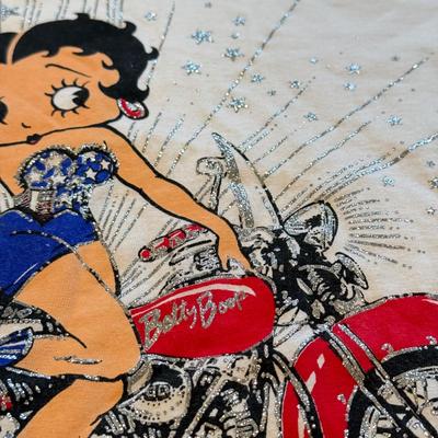 LOT 240B: Glitz 'n Glam: NWT Easily Distracted Girls Tee (L), Size XL Red Sequin Jacket w/ Matching Bowtie, HOPE Beaded Denim Hat,...