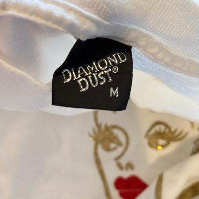 LOT 240B: Glitz 'n Glam: NWT Easily Distracted Girls Tee (L), Size XL Red Sequin Jacket w/ Matching Bowtie, HOPE Beaded Denim Hat,...