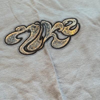 LOT 240B: Glitz 'n Glam: NWT Easily Distracted Girls Tee (L), Size XL Red Sequin Jacket w/ Matching Bowtie, HOPE Beaded Denim Hat,...