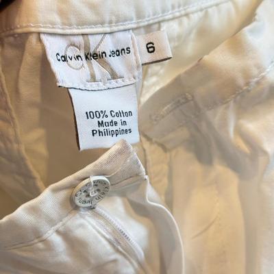 LOT 241B: Z. Cavaricci Crop Jacket (L) & NWT Denim: Angels Hipster Shorts, Mossimo, Cherokee, Seven 7 & More