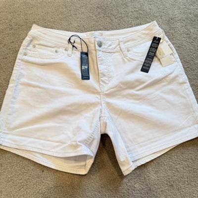 LOT 241B: Z. Cavaricci Crop Jacket (L) & NWT Denim: Angels Hipster Shorts, Mossimo, Cherokee, Seven 7 & More