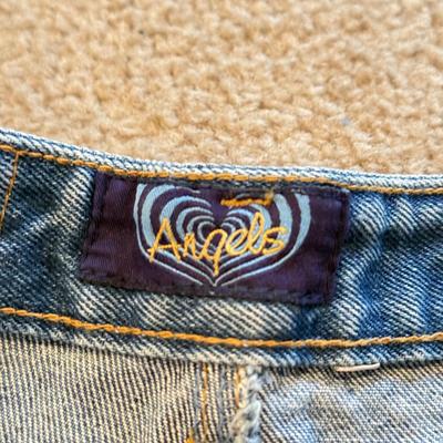 LOT 241B: Z. Cavaricci Crop Jacket (L) & NWT Denim: Angels Hipster Shorts, Mossimo, Cherokee, Seven 7 & More