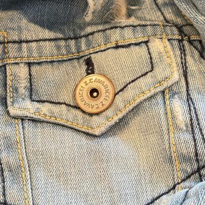 LOT 241B: Z. Cavaricci Crop Jacket (L) & NWT Denim: Angels Hipster Shorts, Mossimo, Cherokee, Seven 7 & More