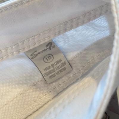 LOT 241B: Z. Cavaricci Crop Jacket (L) & NWT Denim: Angels Hipster Shorts, Mossimo, Cherokee, Seven 7 & More