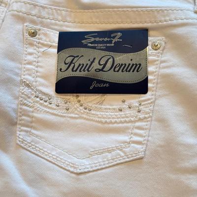 LOT 241B: Z. Cavaricci Crop Jacket (L) & NWT Denim: Angels Hipster Shorts, Mossimo, Cherokee, Seven 7 & More