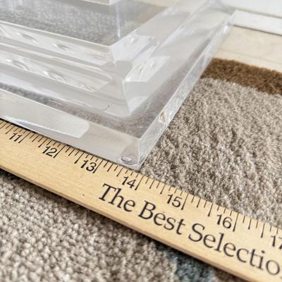 LOT 244B: Clear Acrylic Column Pedestal