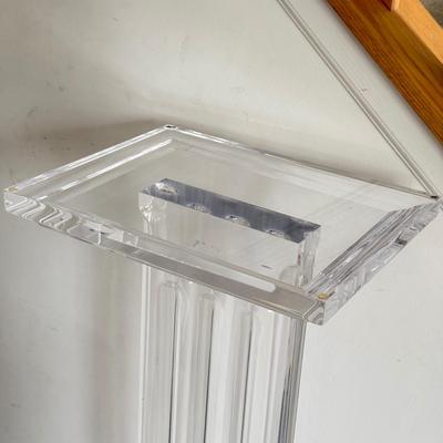LOT 244B: Clear Acrylic Column Pedestal