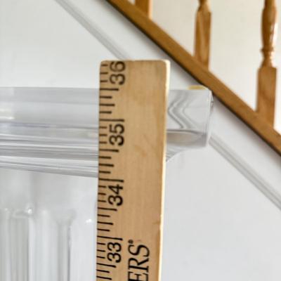 LOT 244B: Clear Acrylic Column Pedestal