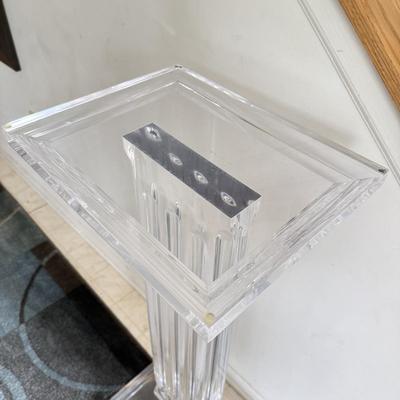LOT 244B: Clear Acrylic Column Pedestal