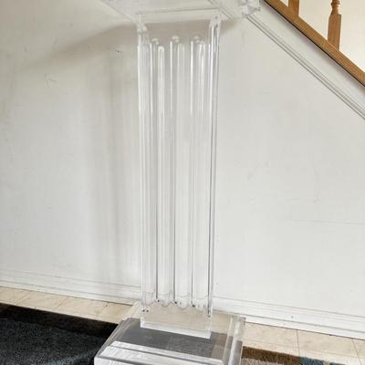 LOT 244B: Clear Acrylic Column Pedestal