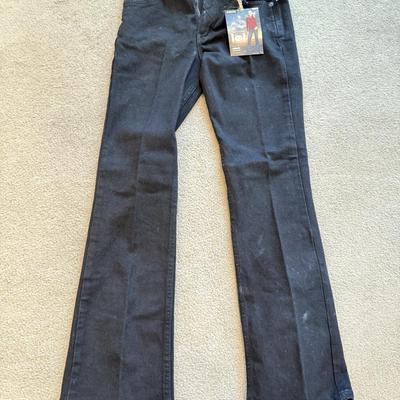 LOT 247B: NWT: Juniors Size L Denim Halter Jumpsuit, Authentic Collection Stretch Lei Jeans, Rave Flare Pants, Brown XOXO Pants, Red...