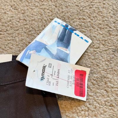 LOT 247B: NWT: Juniors Size L Denim Halter Jumpsuit, Authentic Collection Stretch Lei Jeans, Rave Flare Pants, Brown XOXO Pants, Red...