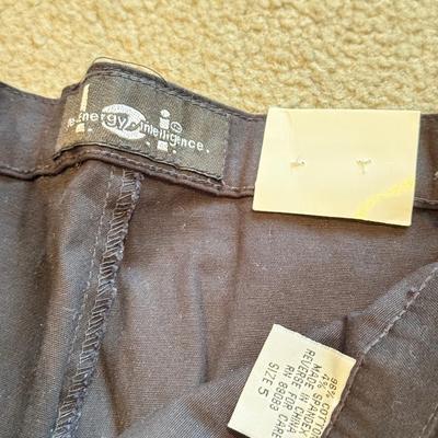 LOT 247B: NWT: Juniors Size L Denim Halter Jumpsuit, Authentic Collection Stretch Lei Jeans, Rave Flare Pants, Brown XOXO Pants, Red...