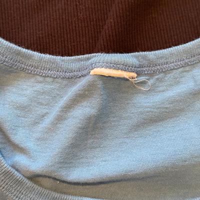 LOT 251L: Bin Full of Petite / Junior Ladies' Tanks & Tees: Guess, OP, Taxi, Blue Asphalt & More