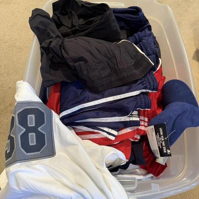 LOT 258L: Collection of Men’s Sportswear & Athletic Fashion - Some NWT: Adidas, Prospirit, Champion & More