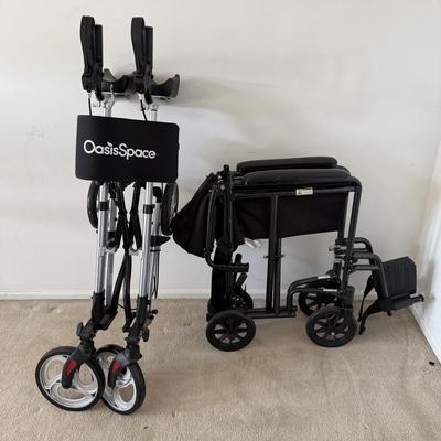 LOT 267L: Two Folding Wheelchairs: Oasis Space & Drive
