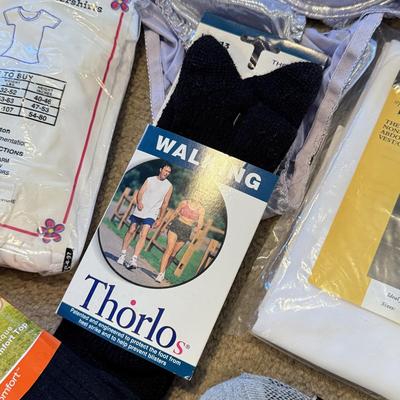 LOT 272L: NWT/NIP Conair Foot Vibes Slippers, Socks, Undershirts, Underwear & More