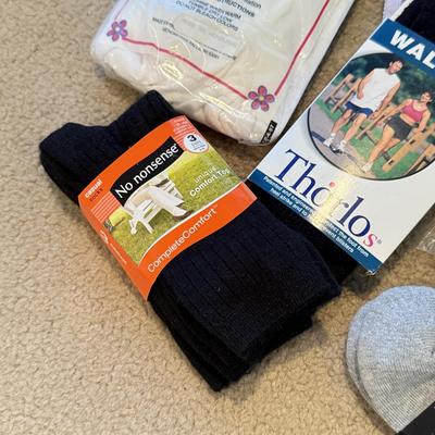 LOT 272L: NWT/NIP Conair Foot Vibes Slippers, Socks, Undershirts, Underwear & More