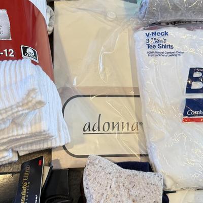 LOT 272L: NWT/NIP Conair Foot Vibes Slippers, Socks, Undershirts, Underwear & More