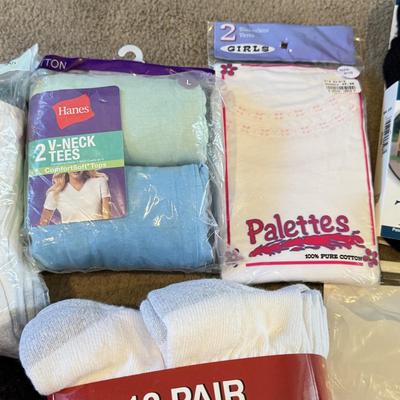 LOT 272L: NWT/NIP Conair Foot Vibes Slippers, Socks, Undershirts, Underwear & More