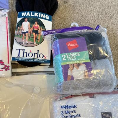 LOT 272L: NWT/NIP Conair Foot Vibes Slippers, Socks, Undershirts, Underwear & More