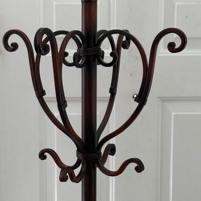 LOT 273H: Coat Rack / Umbrella Stand w/ Collection of Umbrellas