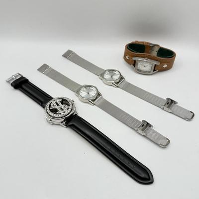 LOT 282J: Collection of Watches: Geneva Money Watch, Kilk Cuff & More