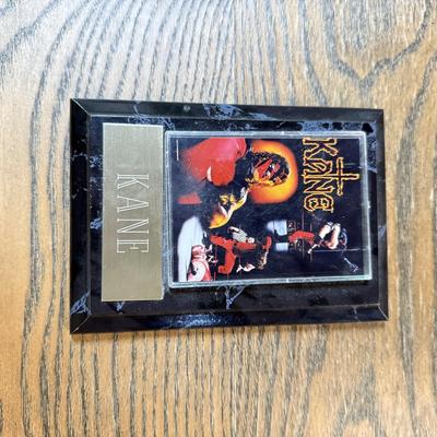 LOT 284J: Wrestling Memorabilia: Kevin Nash WCW Commemorative Ticket (750/10,000) w/ Sable & Kane Plaques