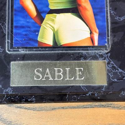 LOT 284J: Wrestling Memorabilia: Kevin Nash WCW Commemorative Ticket (750/10,000) w/ Sable & Kane Plaques