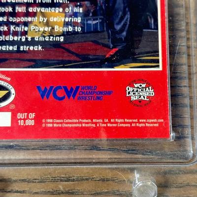 LOT 284J: Wrestling Memorabilia: Kevin Nash WCW Commemorative Ticket (750/10,000) w/ Sable & Kane Plaques