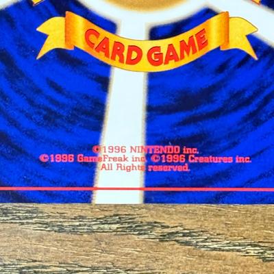 LOT 286C: 1996 Pokémon TCG Japanese Pocket Monsters Cards