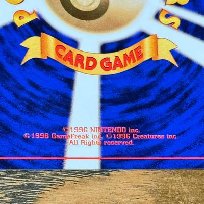 LOT 288C: 1996 Pokémon TCG Japanese Pocket Monsters Cards