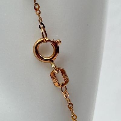 LOT 290J: 14kt Gold SLC 10" Ankle Bracelet (1.4g)