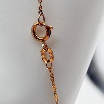 LOT 290J: 14kt Gold SLC 10" Ankle Bracelet (1.4g)