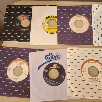 Lot of 45 RPM Records Counrty Merle Haggard Johnny Cash Sun Records George Jones