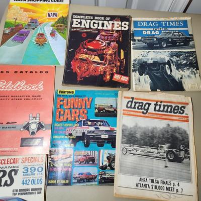 Car Magazine Lot Drag Racing Funny Cars NAPA Shopping Guide 1965 Edelbrock Catalog