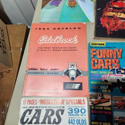 Car Magazine Lot Drag Racing Funny Cars NAPA Shopping Guide 1965 Edelbrock Catalog