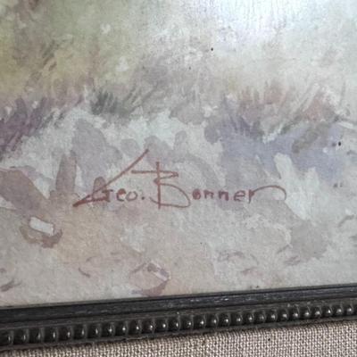 Framed Western Watercolor Art - Bonner