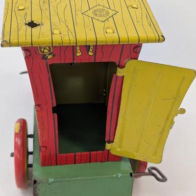 Vintage Humphrey Mobile Wyandotte Tin Litho Wind-Up Toy
